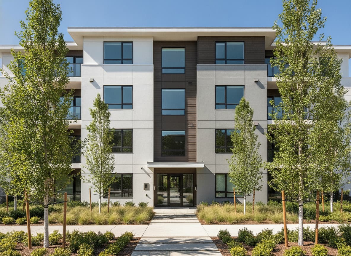A modern multifamily building