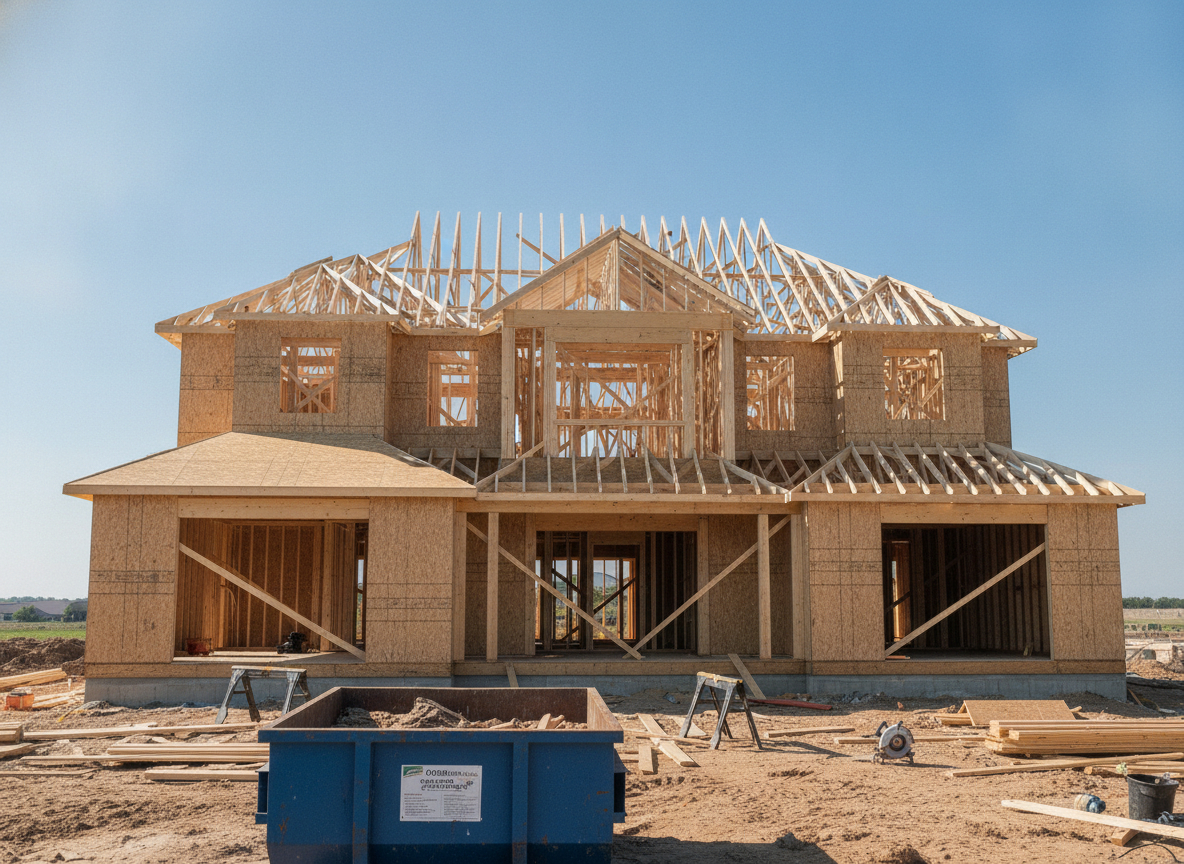 A new home under construction